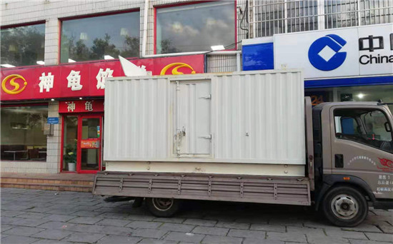 威县出租发电机施工案例